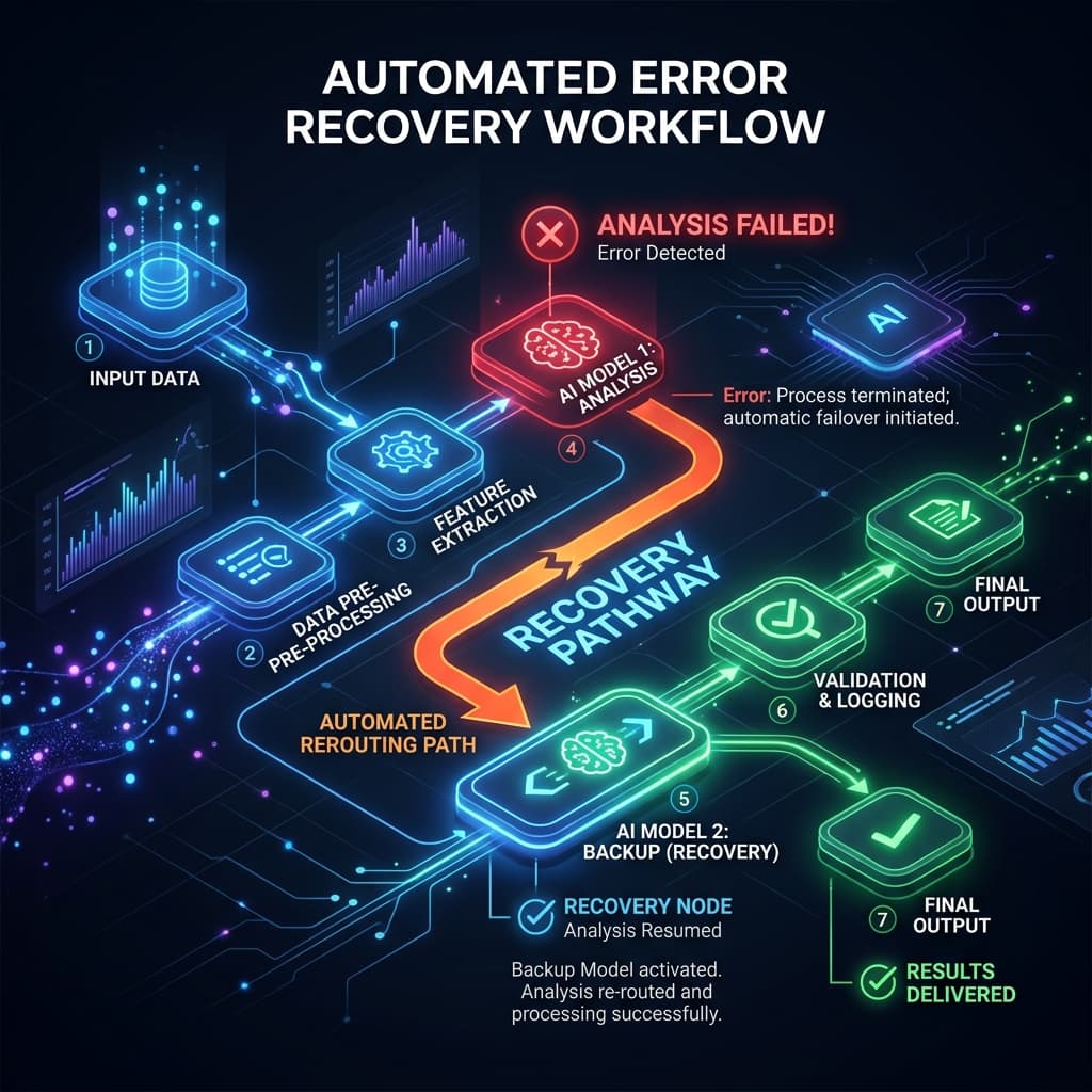 Automated AI Error Recovery Flow Diagram